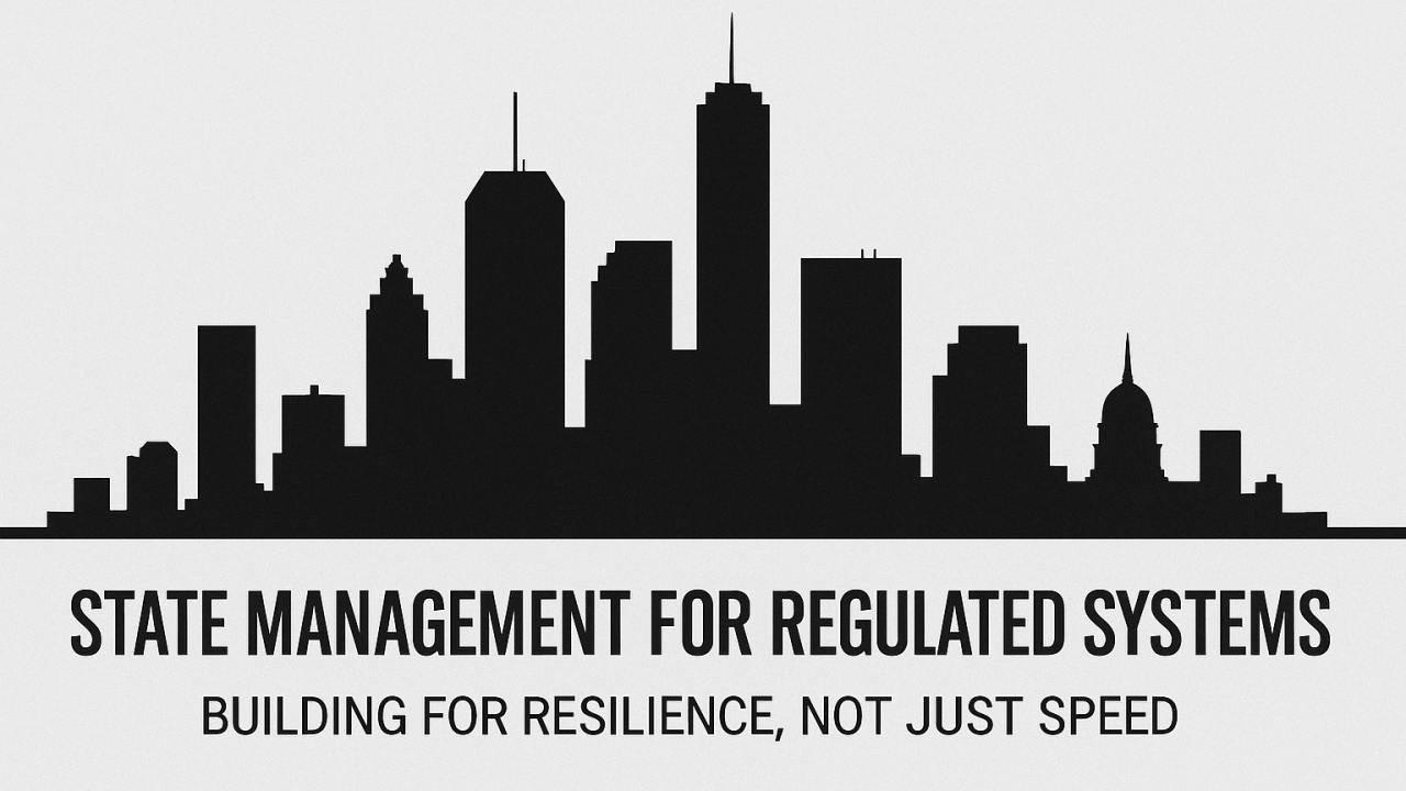 State Management in Regulated Systems: Engineering for Resilience, Not Just Speed
